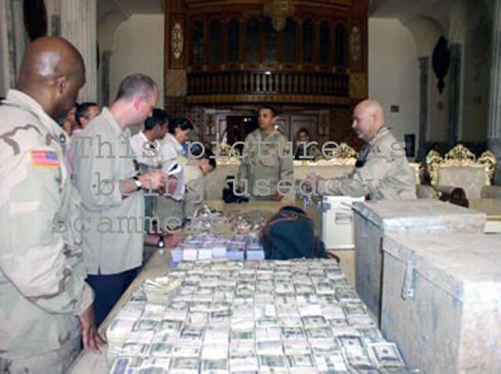 Military money scams